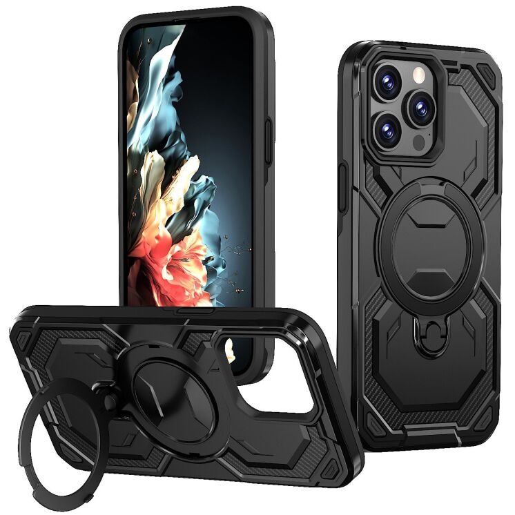 Защитный чехол Reframe Hybrid Magnetic для iPhone 15 Pro Max - Black: фото 1 из 7