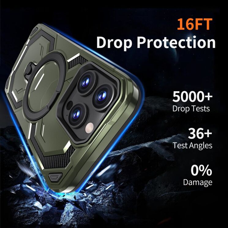 Захисний чохол Reframe Hybrid Magnetic для iPhone 15 Pro Max - Red: фото 5 з 7