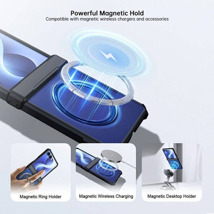 Защитный чехол Reframe Mag Shield для Samsung Galaxy Flip 8 - Black (423554B) Защитный чехол Reframe Mag Shield для Samsung Galaxy Flip 8 - Black: фото 6 из 8
