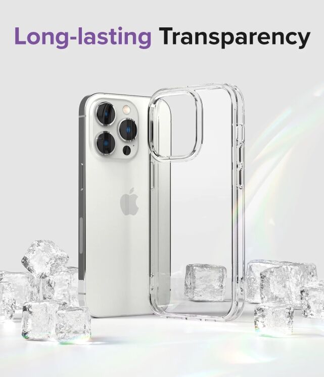 Защитный чехол RINGKE Fusion для Apple iPhone 14 Pro - Transparent: фото 4 из 8