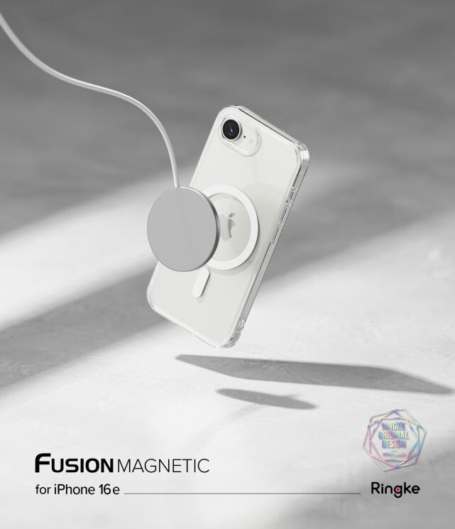Захисний чохол Ringke Fusion Magnetic для Apple iPhone 16e (8800293852605) - Clear: фото 2 з 9
