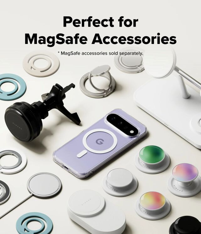 Защитный чехол Ringke Fusion Magnetic для Google Pixel 11 (8800380461314) - Clear: фото 4 из 16