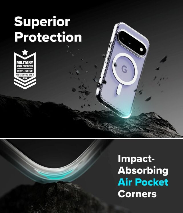 Защитный чехол Ringke Fusion Magnetic для Google Pixel 11 (8800380461314) - Clear: фото 8 из 16
