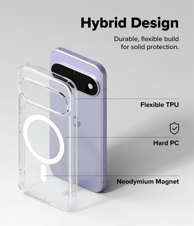 Защитный чехол Ringke Fusion Magnetic для Google Pixel 11 (8800380461314) - Clear: фото 10 из 16