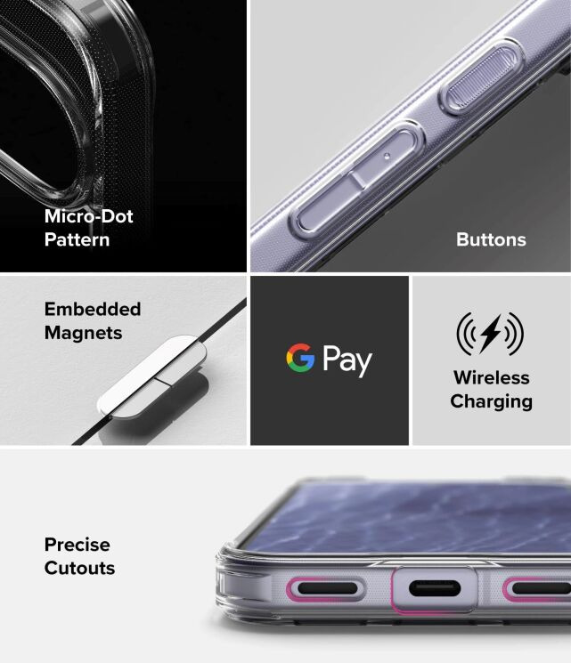 Защитный чехол Ringke Fusion Magnetic для Google Pixel 11 (8800380461314) - Clear: фото 14 из 16