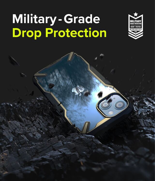 Защитный чехол RINGKE Fusion X для iPhone 13 mini - Camo Black (279690C) Защитный чехол RINGKE Fusion X для iPhone 13 mini - Camo Black: фото 7 из 13