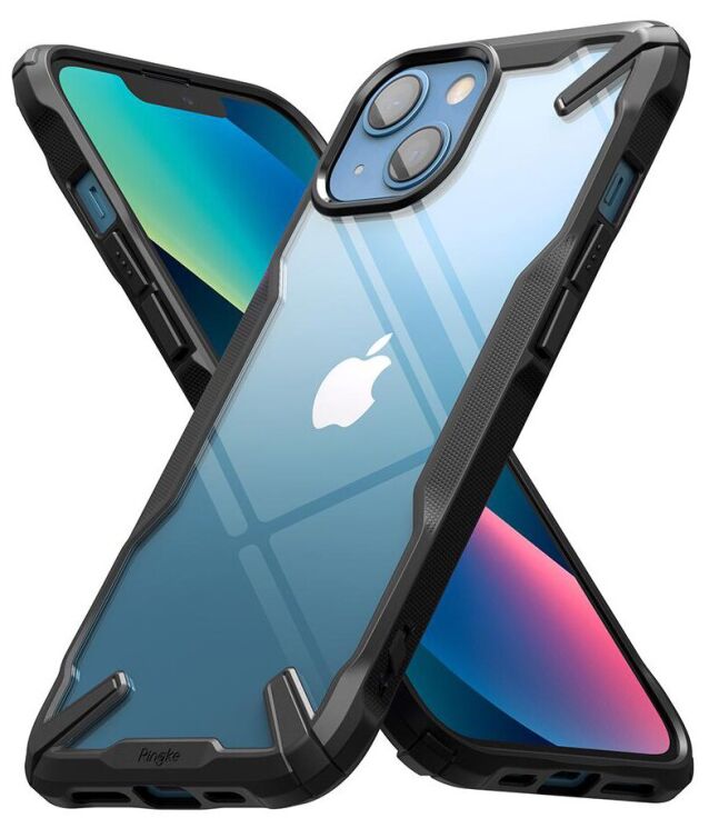 Защитный чехол RINGKE Fusion X для iPhone 13 mini - Black (279690B) Защитный чехол RINGKE Fusion X для iPhone 13 mini - Black: фото 1 из 13