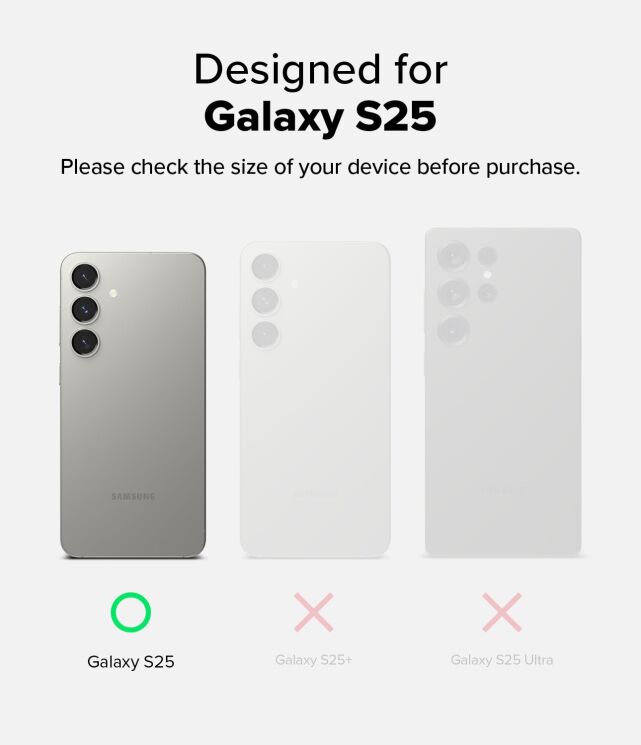 Защитный чехол Ringke Fusion X для Samsung Galaxy S25 (S931) 8800274968257 - Black: фото 3 из 14