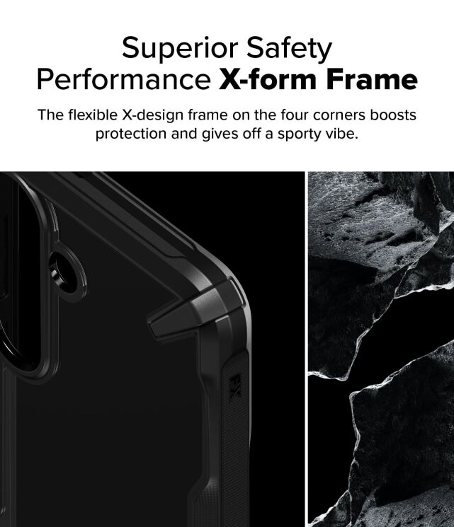 Защитный чехол Ringke Fusion X для Samsung Galaxy S25 (S931) 8800274968257 - Black: фото 4 из 14