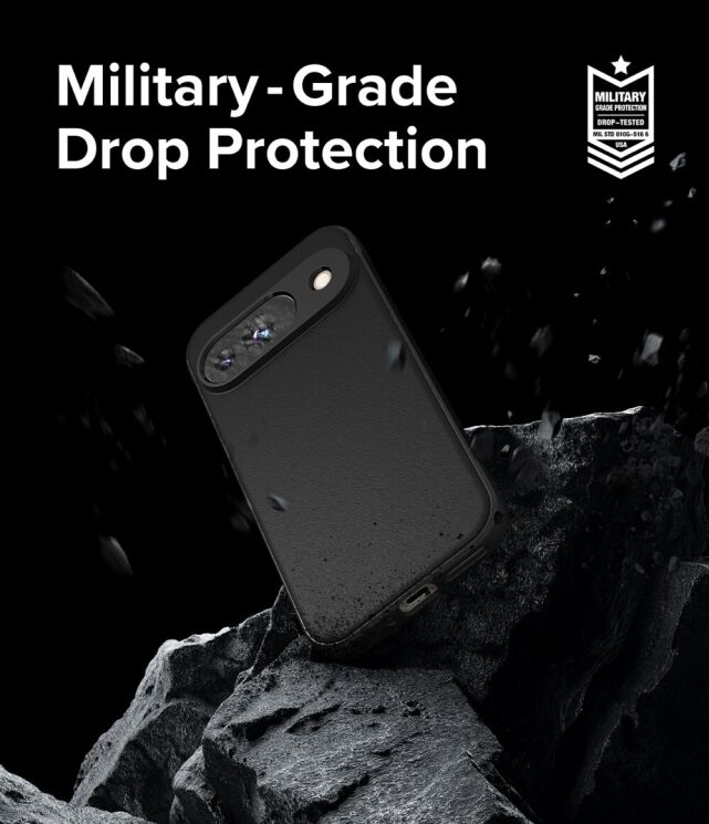 Защитный чехол Ringke Onyx для Google Pixel 9 (8809961789250) - Black: фото 9 из 16