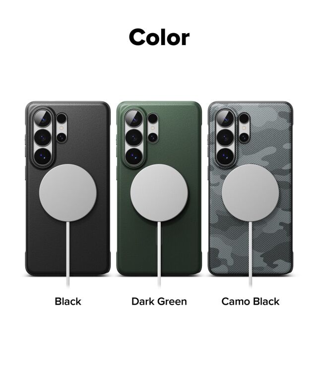 Защитный чехол Ringke Onyx Magnetic (FP) для Samsung Galaxy S26 Ultra (S948) 8800328816022 - Camo Black: фото 13 из 15