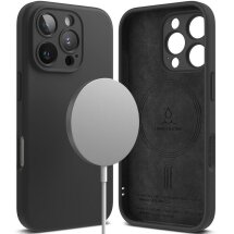 Защитный чехол Ringke Silicone Magnetic для Apple iPhone 16 Pro (8809961789946) - Black: фото 1 из 14