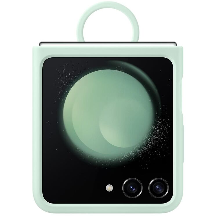Защитный чехол Silicone Case with Ring для Samsung Galaxy Flip 5 (EF-PF731TMEGUA) - Mint: фото 3 из 3