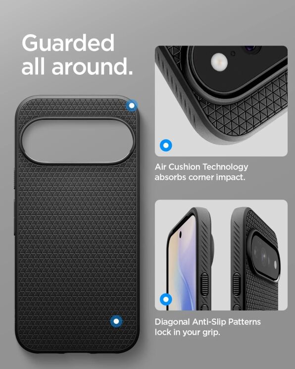 Захисний чохол Spigen Liquid Air (MagFit) для Google Pixel 11 (ACS11853) - Abyss Green: фото 8 з 12