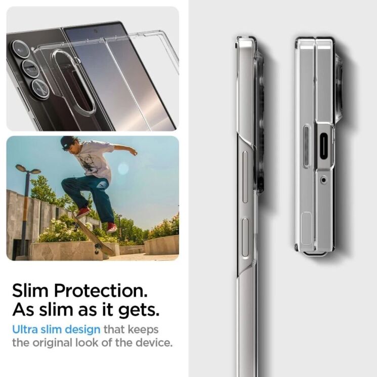 Защитный чехол Spigen (SGP) AirSkin (FF) для Samsung Galaxy Fold 6 - Black: фото 10 из 14
