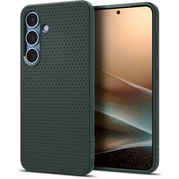 Защитный чехол Spigen (SGP) Liquid Air для Samsung Galaxy S25 (S931) ACS09001 - Abyss Green: фото 1 из 17