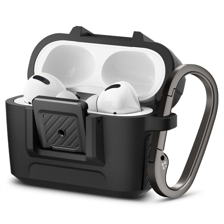 Защитный чехол Spigen (SGP) Lock Fit для Apple AirPods Pro - Black: фото 3 из 18