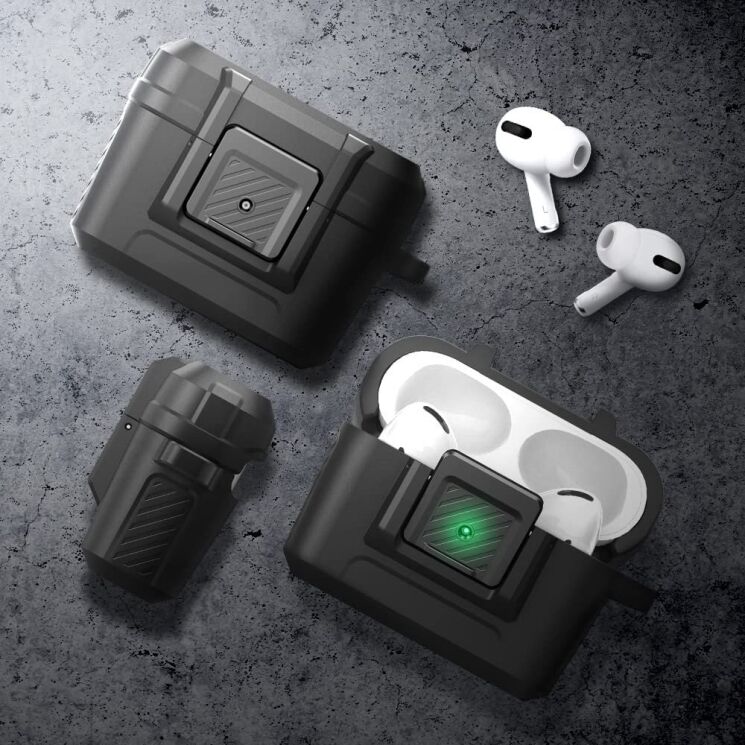 Защитный чехол Spigen (SGP) Lock Fit для Apple AirPods Pro - Black: фото 17 из 18