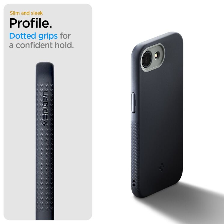 Защитный чехол Spigen (SGP) Nano Pop (MagFit) для Apple iPhone 16e (ACS09155) - Black Sesame: фото 13 из 16