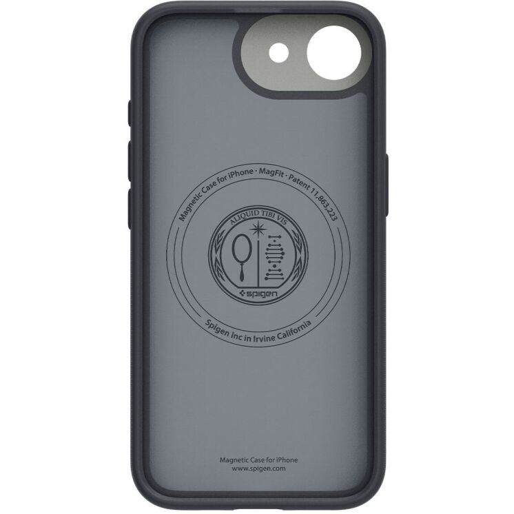 Защитный чехол Spigen (SGP) Nano Pop (MagFit) для Apple iPhone 16e (ACS09155) - Black Sesame: фото 7 из 16