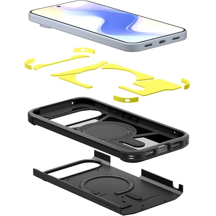 Захисний чохол Spigen (SGP) Tough Armor (MagFit) для Google Pixel 10 / 10 Pro (ACS09705) - Black: фото 7 з 17