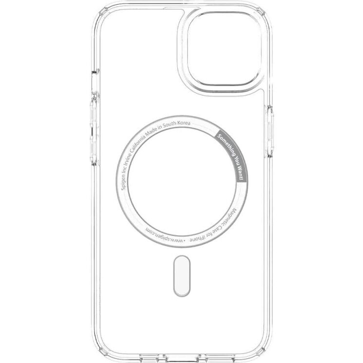 Защитный чехол Spigen (SGP) Ultra Hybrid (MagFit) для Apple iPhone 13 - White: фото 8 из 17