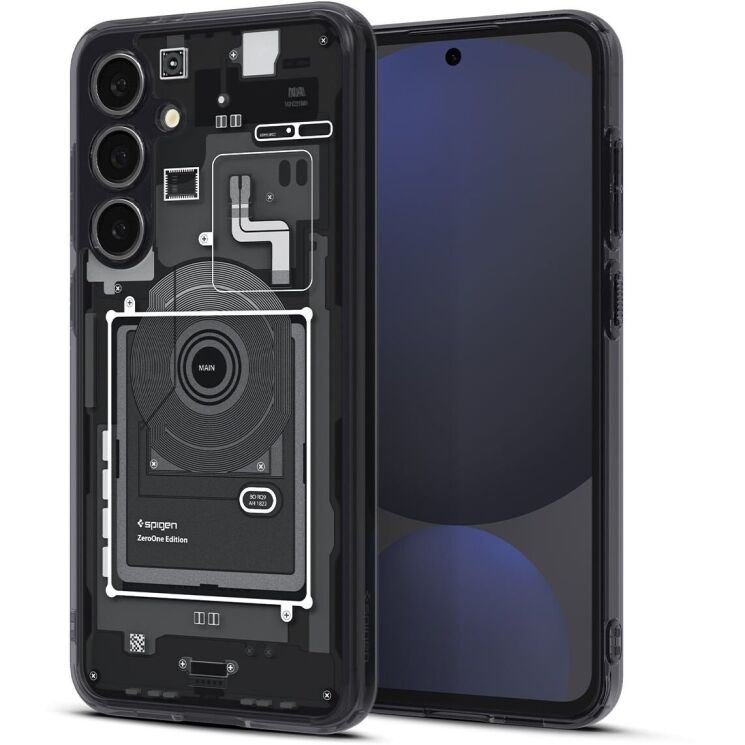 Защитный чехол Spigen (SGP) Ultra Hybrid Zero One для Samsung Galaxy S24 FE (S721) - Black: фото 1 из 13