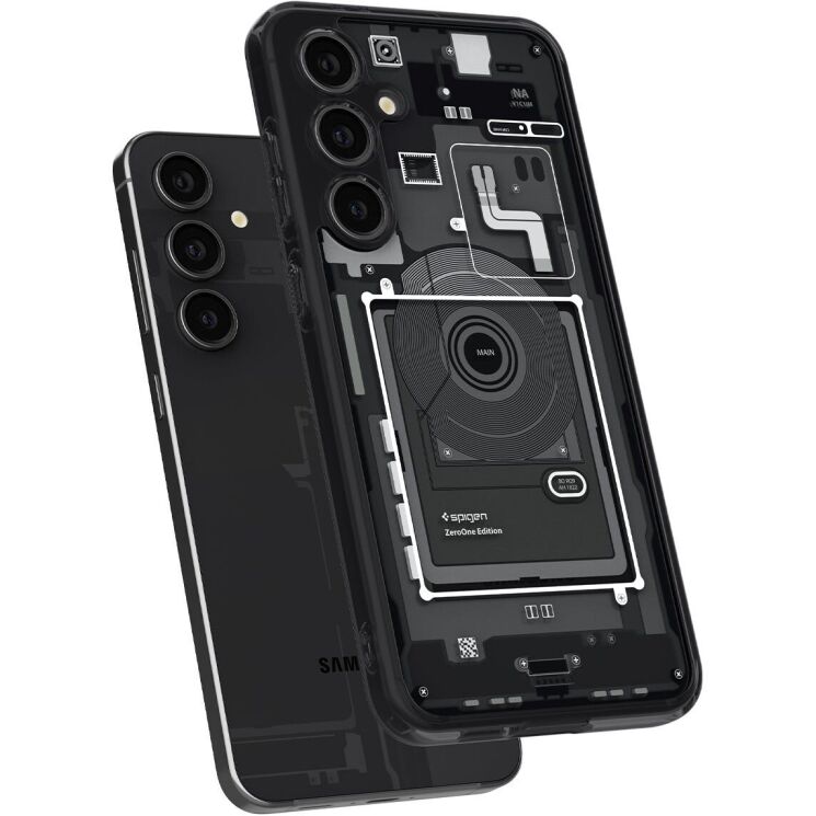 Защитный чехол Spigen (SGP) Ultra Hybrid Zero One для Samsung Galaxy S24 FE (S721) - Black: фото 4 из 13