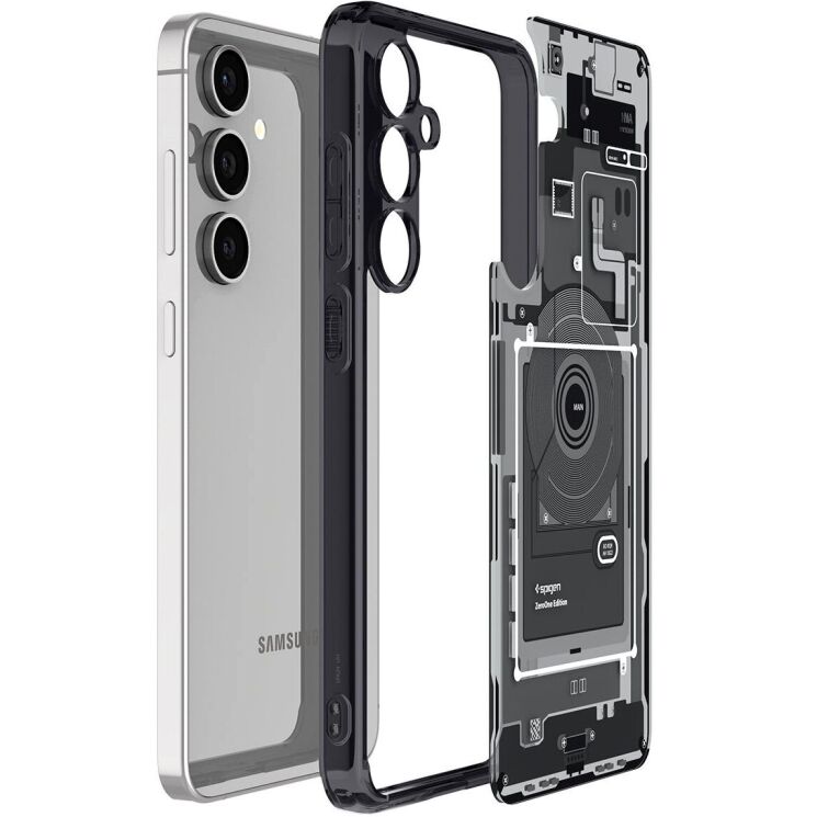 Защитный чехол Spigen (SGP) Ultra Hybrid Zero One для Samsung Galaxy S24 FE (S721) - Black: фото 5 из 13