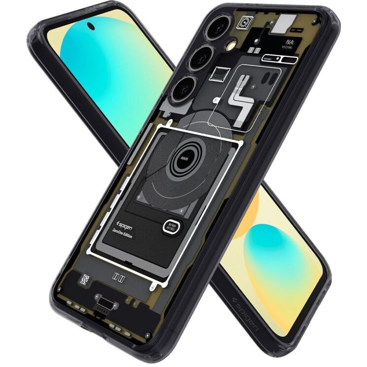 Защитный чехол Spigen (SGP) Ultra Hybrid Zero One для Samsung Galaxy S24 FE (S721) - Black: фото 3 из 13
