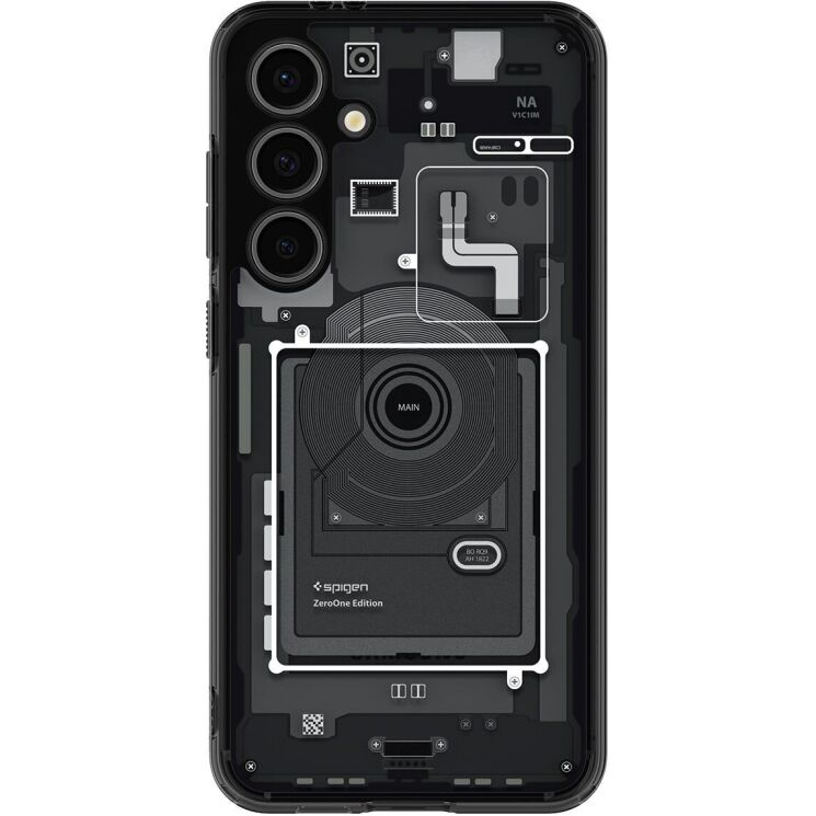 Защитный чехол Spigen (SGP) Ultra Hybrid Zero One для Samsung Galaxy S24 FE (S721) - Black: фото 2 из 13