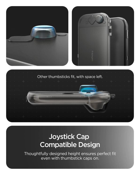 Захисний чохол Spigen Thin Fit 360 для Nintendo Switch 2 (ACS10487) - Frost Black: фото 18 з 18