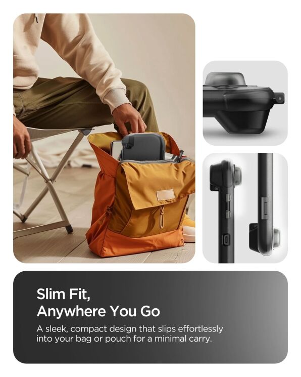 Захисний чохол Spigen Thin Fit 360 для Nintendo Switch 2 (ACS10487) - Frost Black: фото 14 з 18