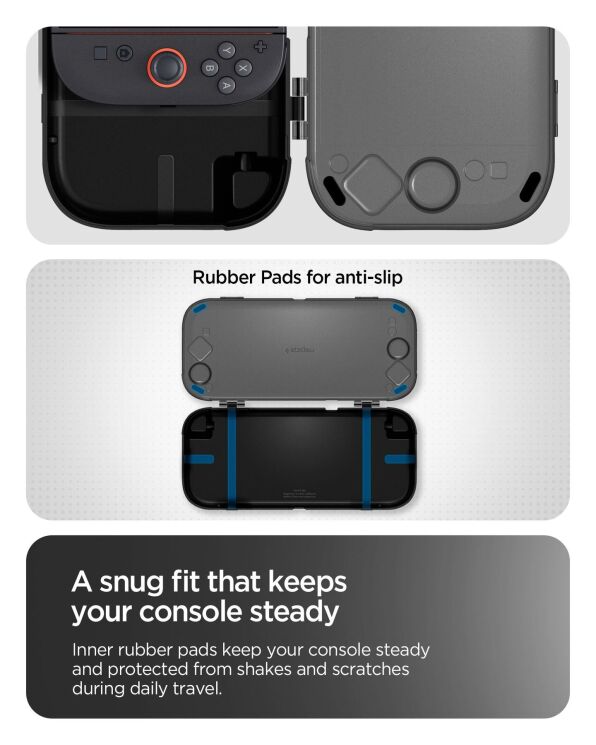 Захисний чохол Spigen Thin Fit 360 для Nintendo Switch 2 (ACS10487) - Frost Black: фото 15 з 18