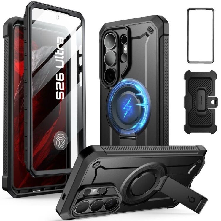 Защитный чехол Supcase Unicorn Beetle Pro MagSafe для Samsung Galaxy S26 Ultra (S948) 843439160736 - Black: фото 1 из 10