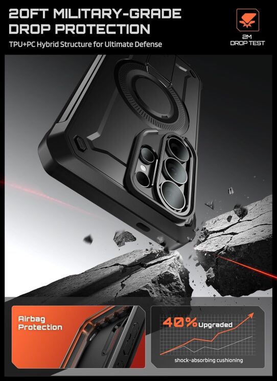 Защитный чехол Supcase Unicorn Beetle Pro MagSafe для Samsung Galaxy S26 Ultra (S948) 843439160750 - Cobalt: фото 4 из 10