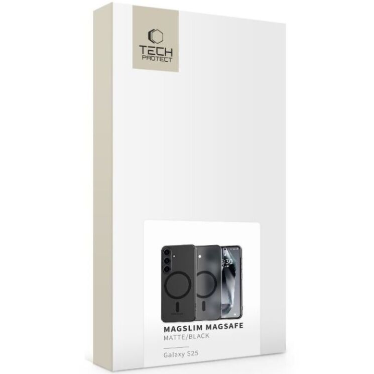 Защитный чехол Tech-Protect MagSlim MagSafe для Samsung Galaxy S25 (S931) - Matte Black: фото 2 из 5