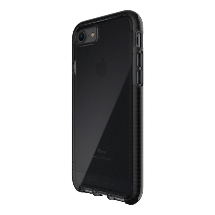 Захисний чохол Tech21 Evo Check для Apple iPhone SE 2 / 3 (2020 / 2022) / iPhone 8 / iPhone 7 - Black: фото 1 з 4