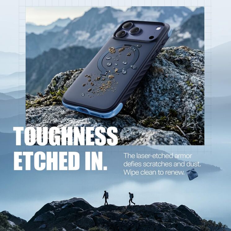 Захисний чохол TORRAS Ostand Q3 Rugg для iPhone 17 Pro - Moss Green (403296G) Захисний чохол TORRAS Ostand Q3 Rugg для iPhone 17 Pro - Moss Green: фото 4 з 8