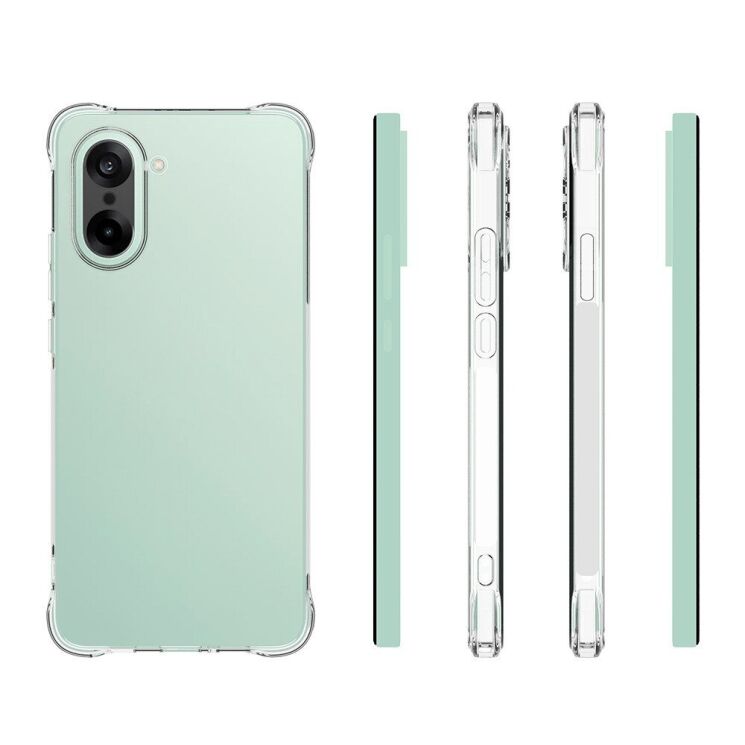Захисний чохол UniCase AirBag Flow для OnePlus Nord CE 5 / Ace 5 Racing - Transparent: фото 5 з 5