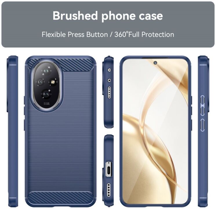 Защитный чехол UniCase Carbon для Honor 200 - Black: фото 8 из 8