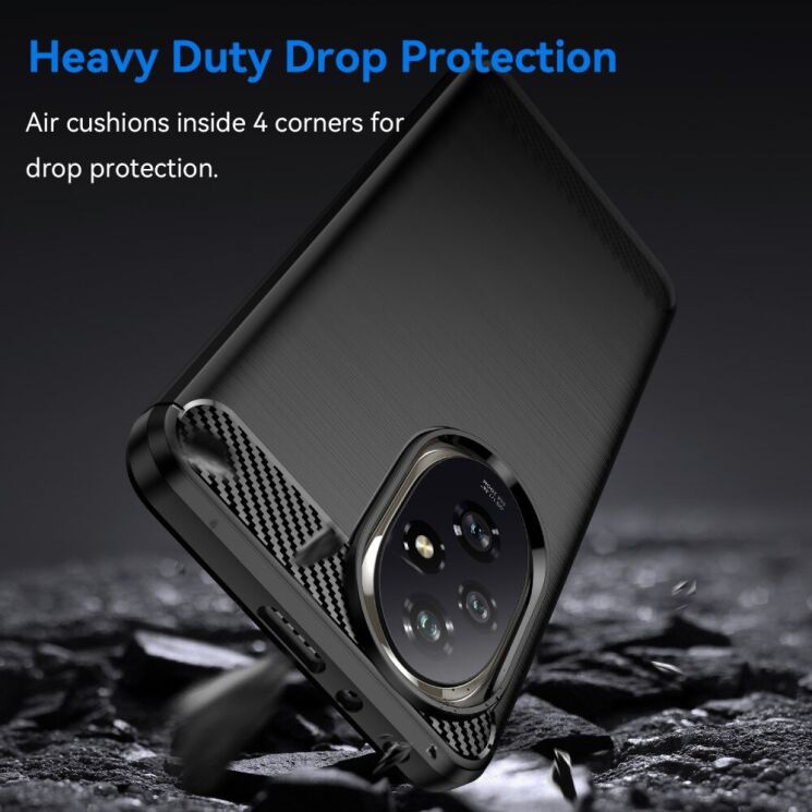 Защитный чехол UniCase Carbon для Honor 200 - Black: фото 3 из 8