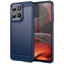 Защитный чехол UniCase Carbon для Motorola Moto G15 - Blue: фото 1 из 8