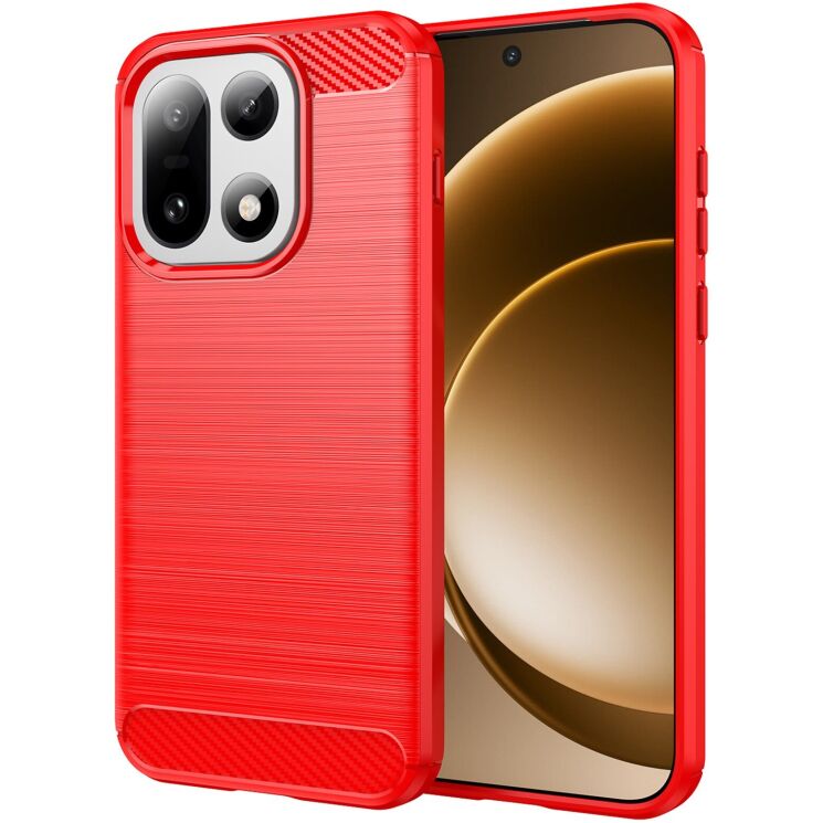 Защитный чехол UniCase Carbon для OnePlus 15 - Red: фото 1 из 13