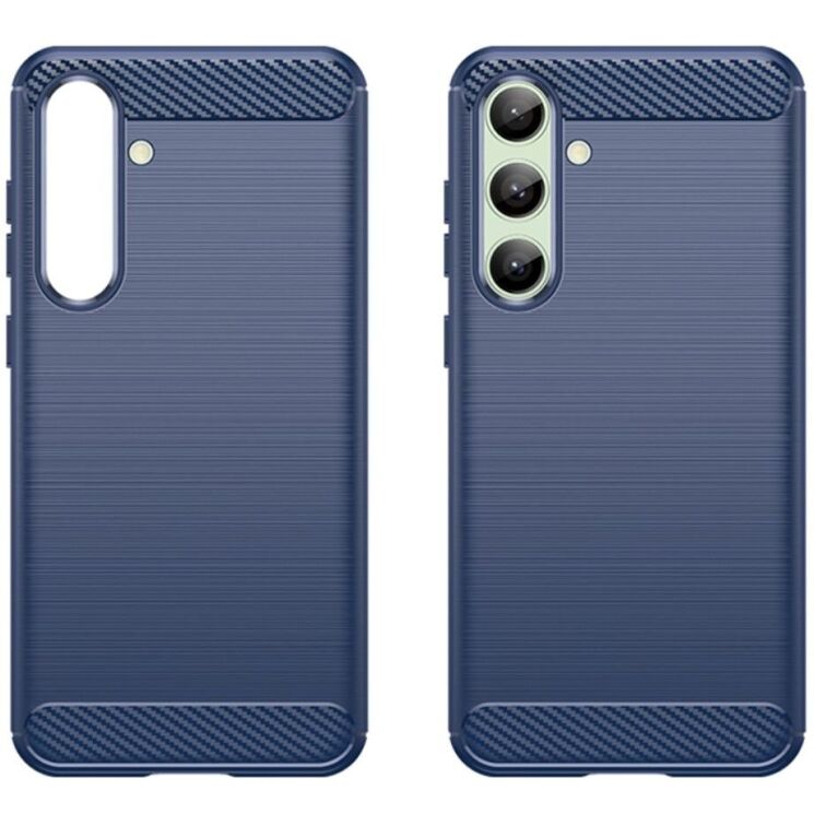 Защитный чехол UniCase Carbon для Samsung Galaxy S24 FE (S721) - Blue: фото 2 из 8