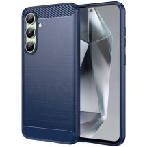 Защитный чехол UniCase Carbon для Samsung Galaxy S24 FE (S721) - Blue: фото 1 из 8