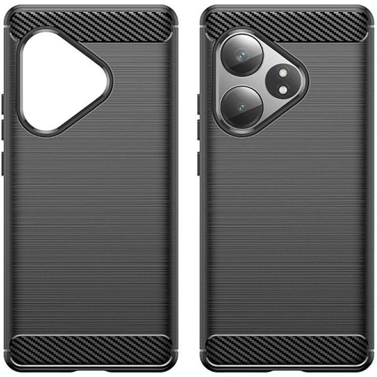 Защитный чехол UniCase Carbon для Realme GT Neo 6 SE / GT 6T / GT 6 - Black: фото 2 из 10