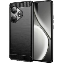 Защитный чехол UniCase Carbon для Realme GT Neo 6 SE / GT 6T / GT 6 - Black: фото 1 из 10