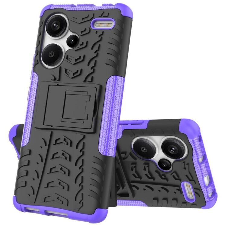 Защитный чехол UniCase Hybrid X для Xiaomi Redmi Note 13 Pro+ - Purple: фото 3 из 15