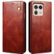 Защитный чехол UniCase Leather Wallet для Motorola Edge 50 Ultra - Brown (354022Z). Фото 1 из 6